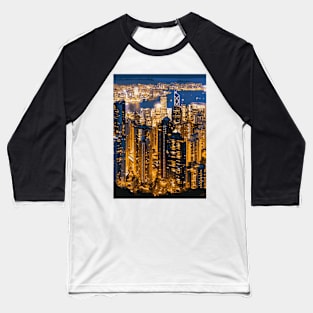 Bustling city - Landscape Baseball T-Shirt